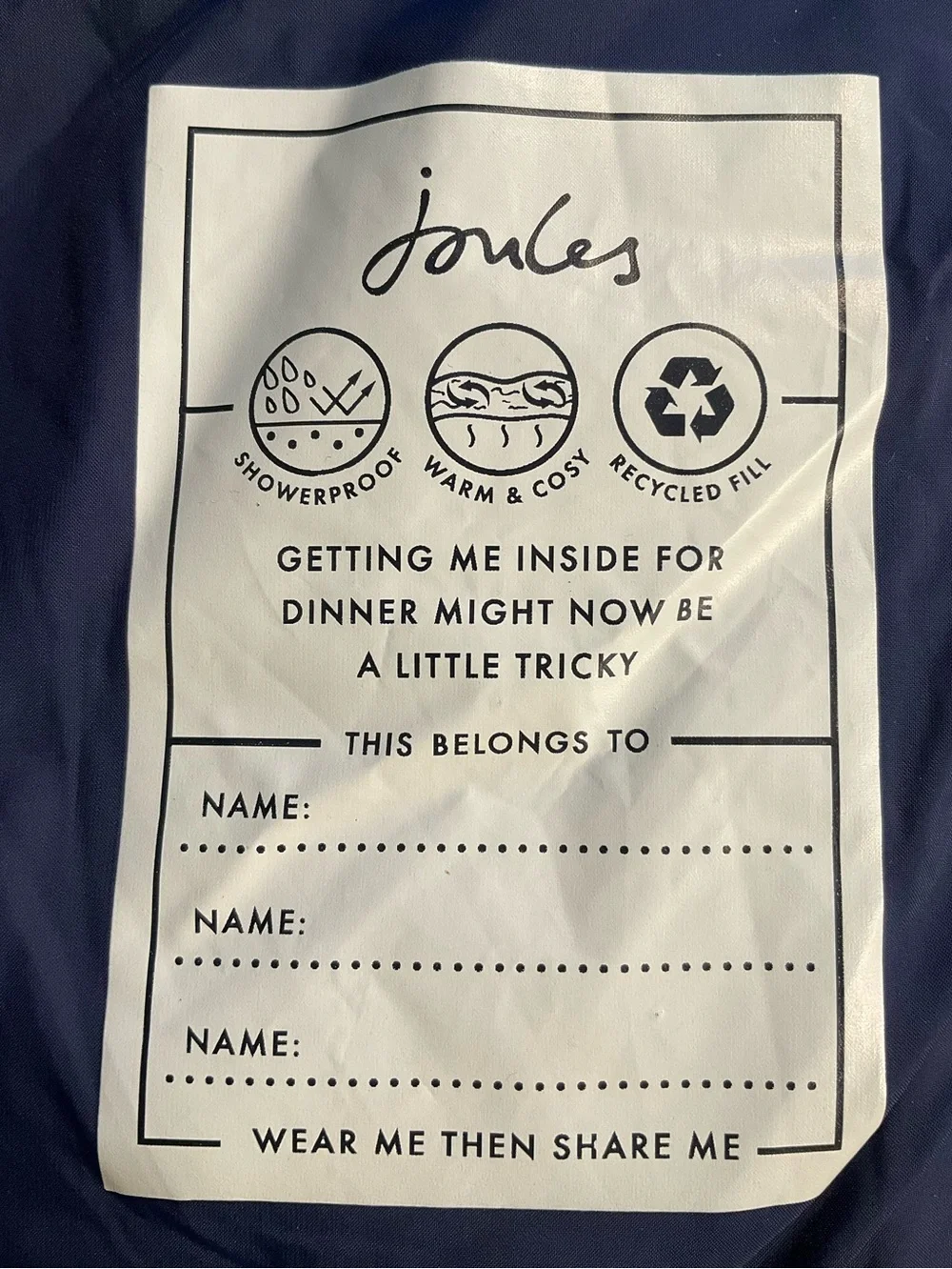 Joules excellent like
